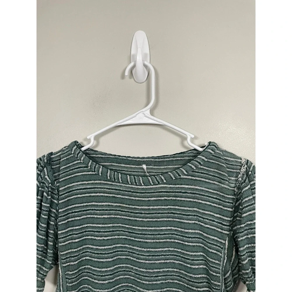 Free People green white